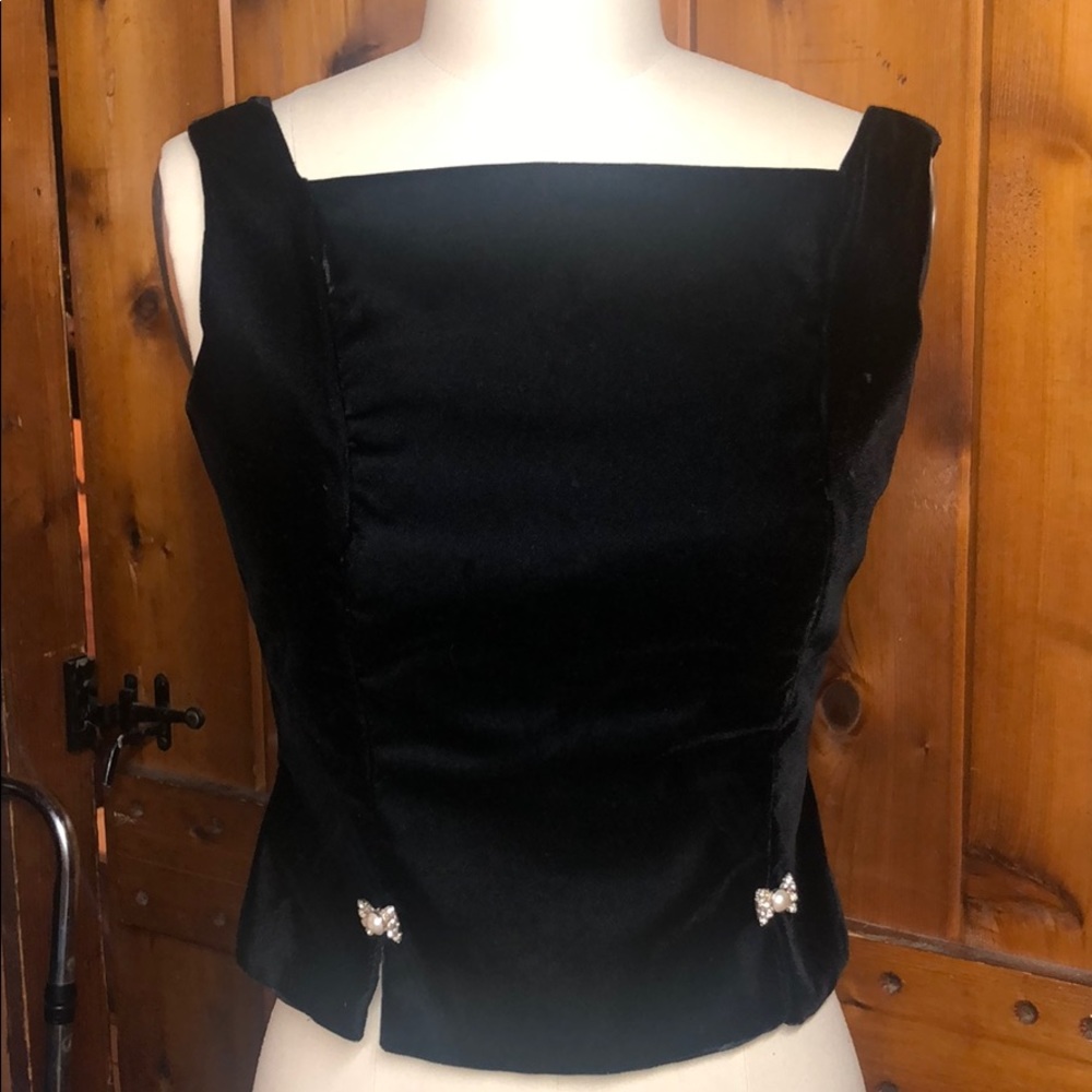 VINTAGE J.R. NITE Velvet Top Size 10